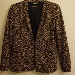 Chic Leopard Blazer EUC